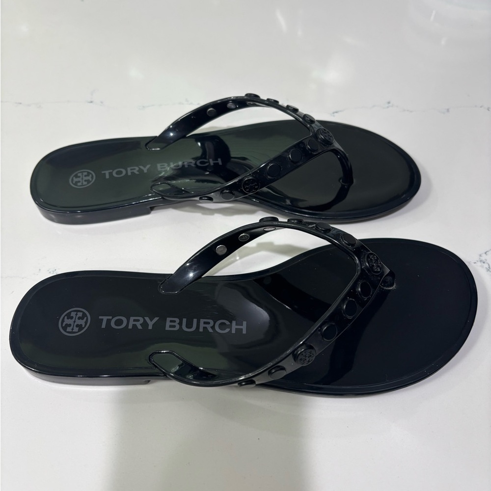 Tory Burch Black Flip Flops